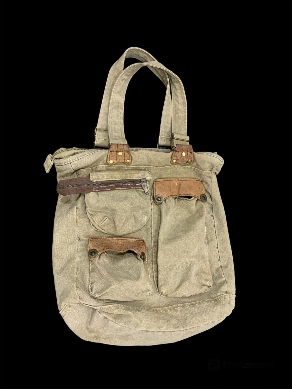Diesel Vintage Y2K Diesel Multi Pocket Denim Totebag Size ONE SIZE - 1 Thumbnail