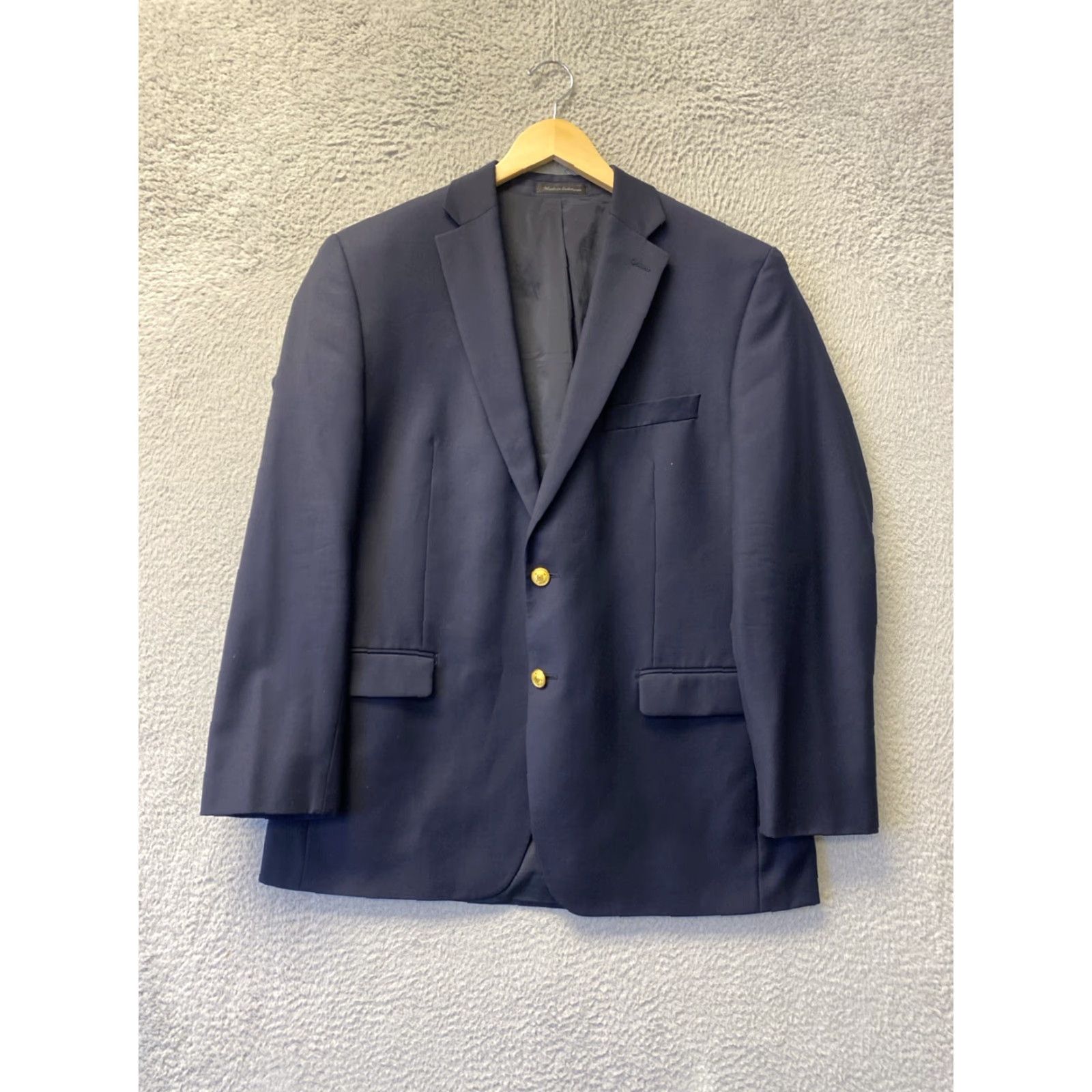 Polo Ralph Lauren VINTAGE Polo Ralph Lauren Blazer Men Size 42 Wool Navy Gold Buttons 90s Business Classic Size US XL / EU 56 / 4 - 2 Thumbnail