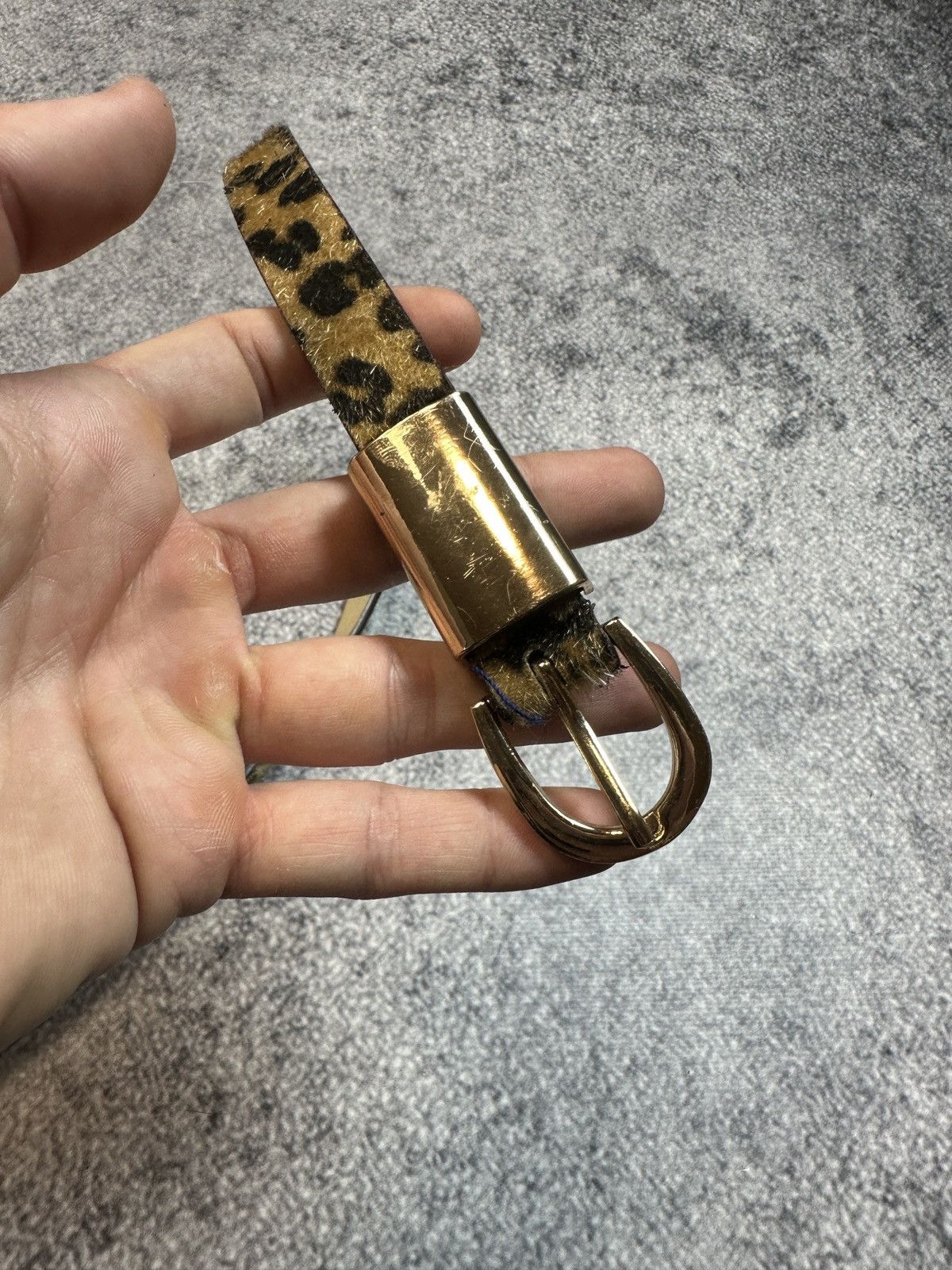 Other Y2K Leopard Fur Belts Rare Streetwear Avant Garde Style USA Size ONE SIZE - 3 Thumbnail