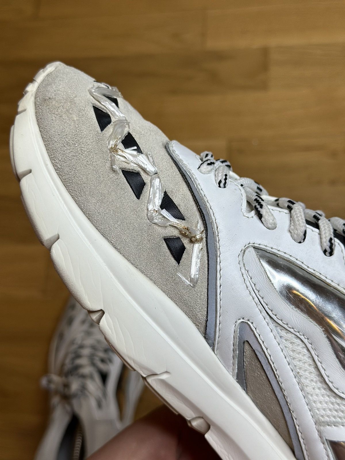Valentino Vintage Valentino Garavani Reflex Sneakers Hi Top size 45 Size US 12 / EU 45 - 8 Thumbnail