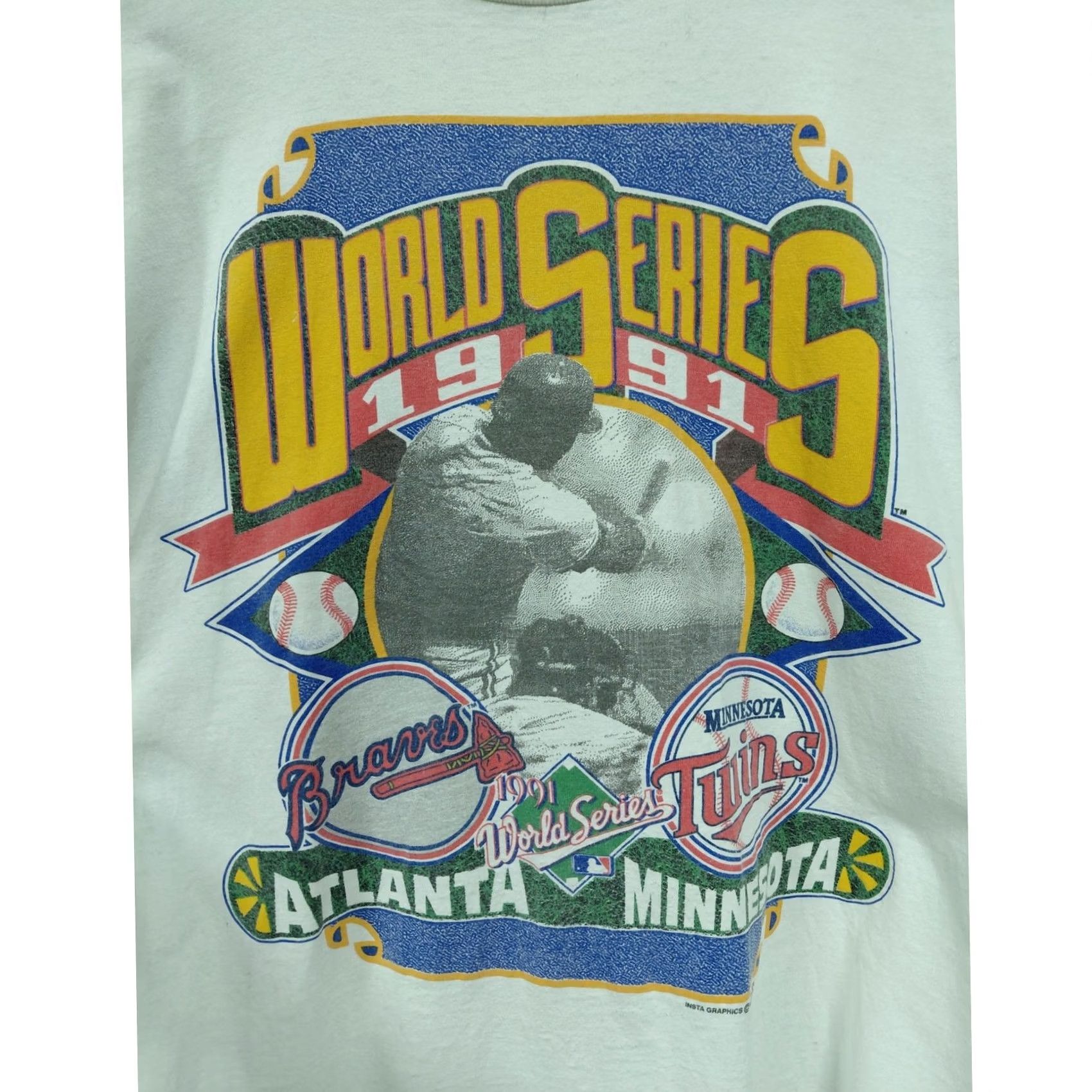 Vintage VINTAGE Tennessee River World Series 1991 T-Shirt White Graphic Print Crew Neck Short Sleeve Mens L Analog? Size US L / EU 52-54 / 3 - 2 Thumbnail