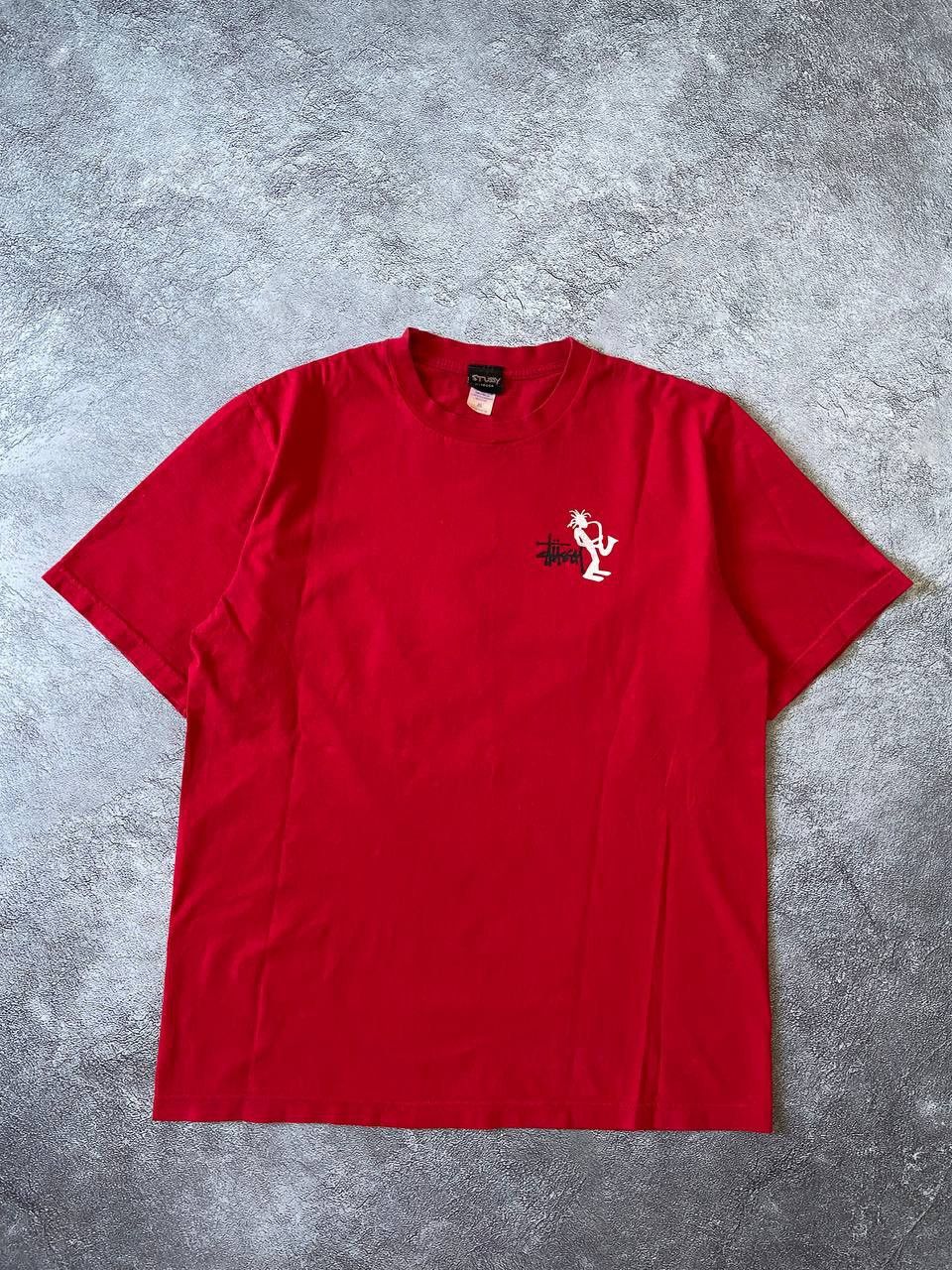 Stussy Vintage Stussy T-Shirt Saxophone Rasta Man Big Logo Size US XL / EU 56 / 4 - 2 Thumbnail