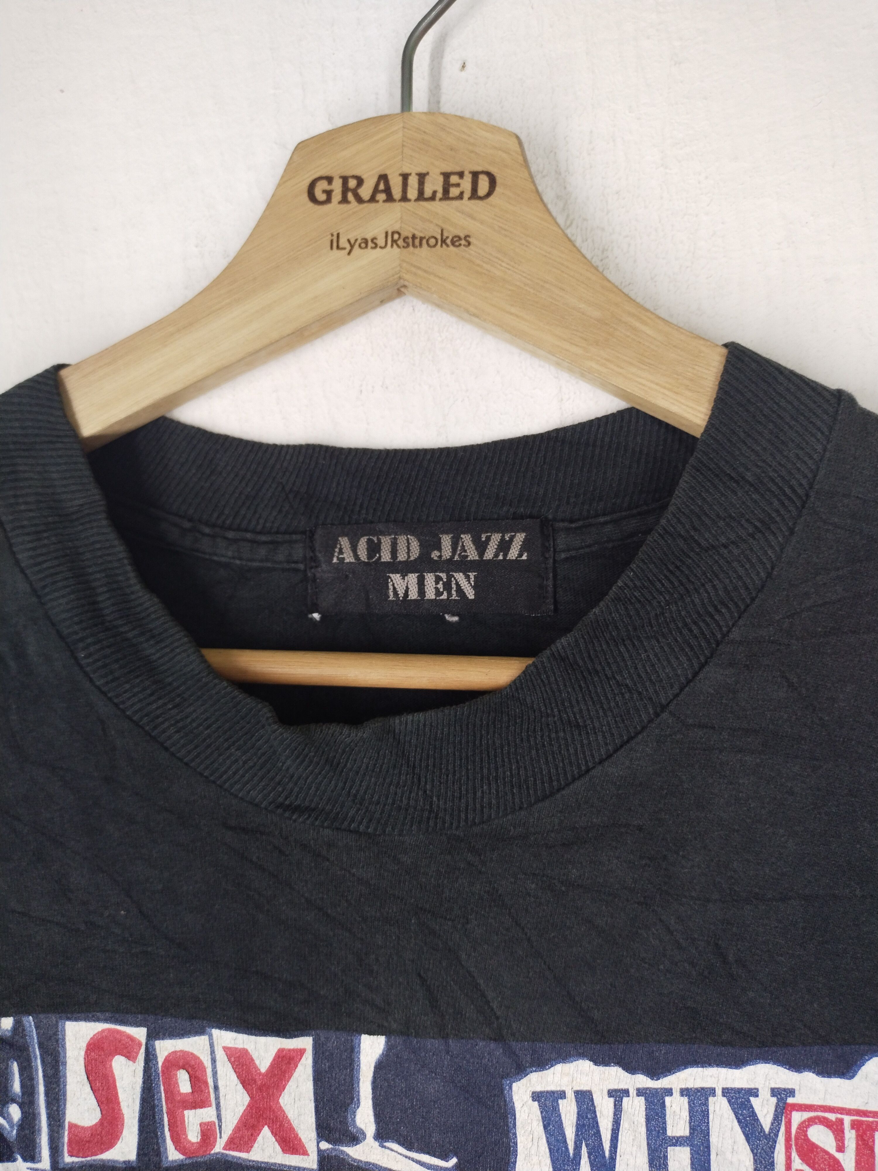 Vintage RARE Vintage 90's Sid Vicious Sex Pistol Acid Jazz Men Tee Size US M / EU 48-50 / 2 - 4 Thumbnail