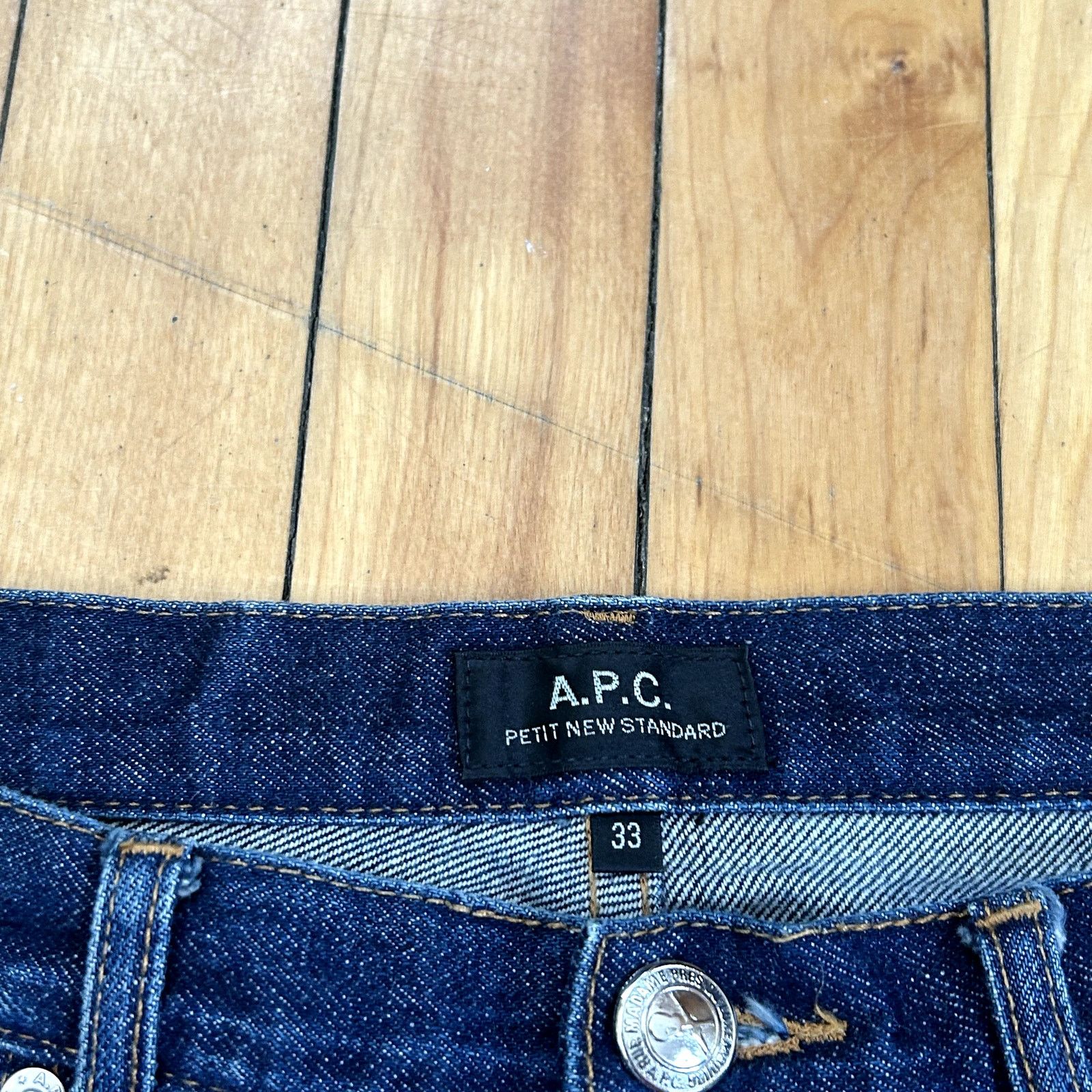 Vintage APC Selvedge Red Line Raw Denim Jeans Size 33 Size US 33 - 5 Thumbnail