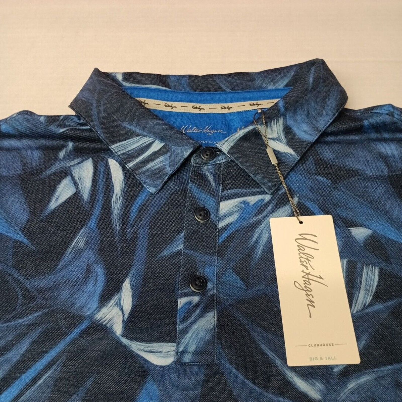 Other Walter Hagen Airbrush Print Golf Polo Shirt Men's 3XLT Blue Size US XXL / EU 58 / 5 - 2 Thumbnail