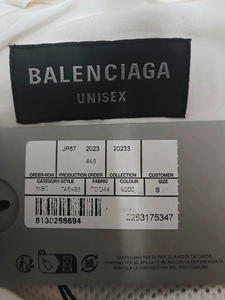 Balenciaga Balenciaga 23fw white and black color blocked 3B sports ser Size US S / EU 44-46 / 1 - 4 Thumbnail