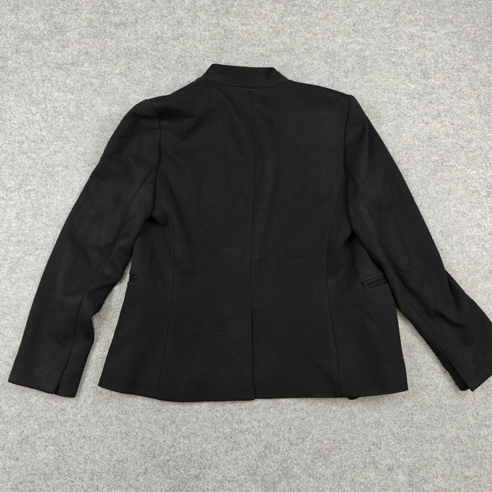 J.Crew J Crew Blazer Womens 6 Black Open Front Lined Stretch Office Jacket Size M / US 6-8 / IT 42-44 - 5 Thumbnail