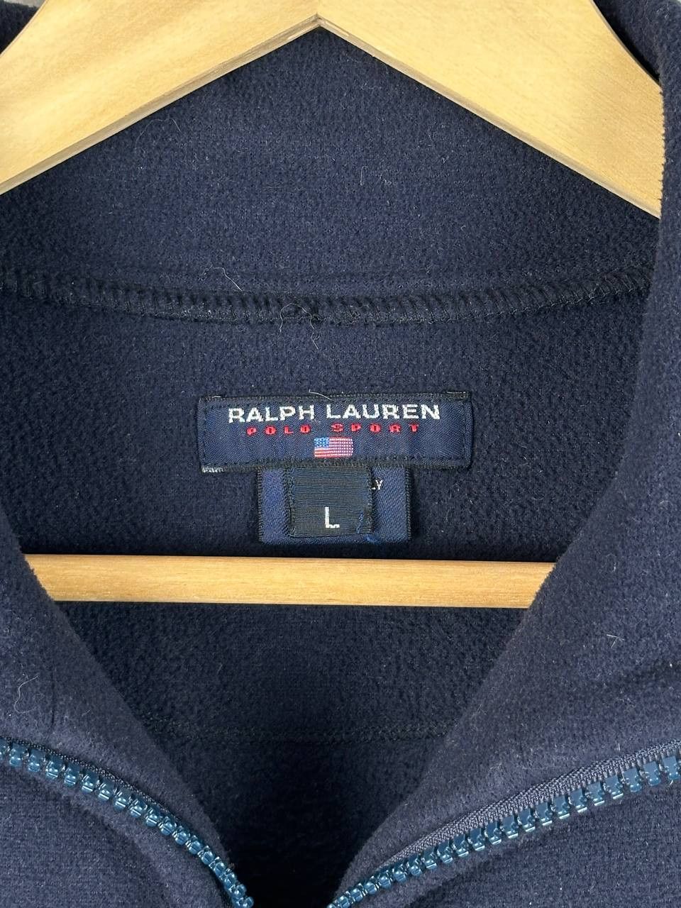 Polo Ralph Lauren Vintage Polo Ralph Lauren Navy Fleece Small Logo Size L / US 10 / IT 46 - 5 Thumbnail