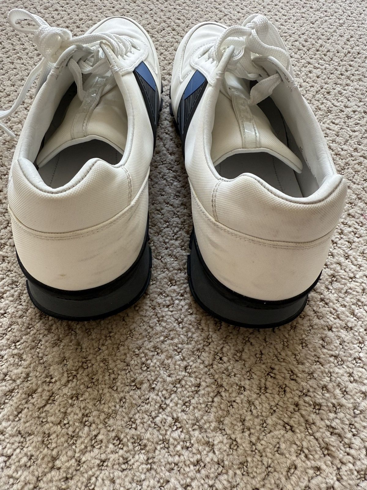 Prada ****RARE PRADA MATCH RACE NYLON LEATHER SNEAKERS Size US 10 / EU 43 - 4 Thumbnail