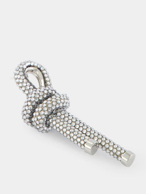 Balenciaga o1w1db10325 Size: OS / Rope Earrings in Silver Size ONE SIZE - 4 Thumbnail