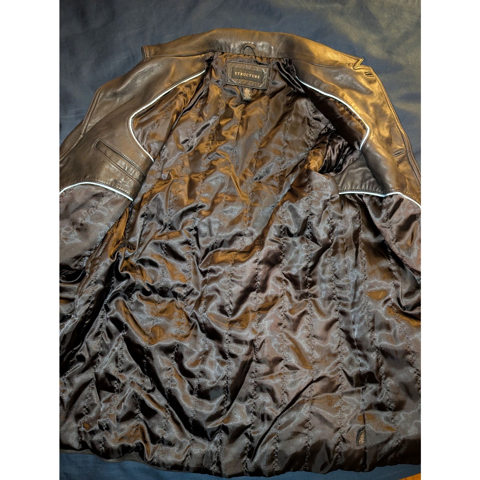 Structure Y2K Structure Butter Soft Leather Driving Coat Jacket Small Size US S / EU 44-46 / 1 - 7 Thumbnail