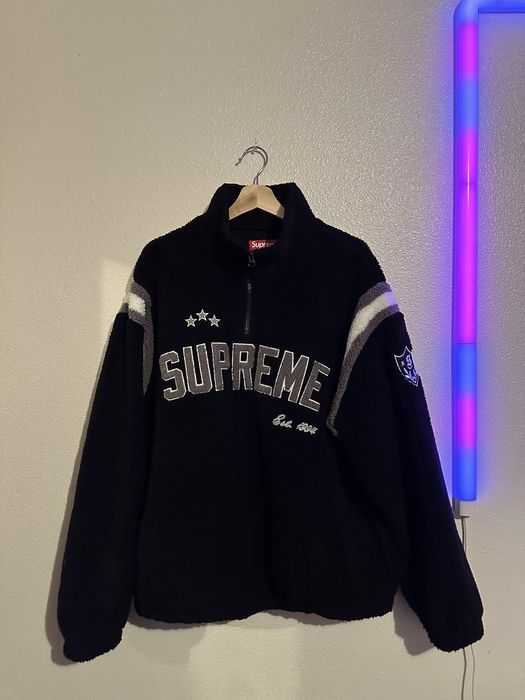 Supreme Supreme Arc Half Zip Up Fleece Pullover (FW'23) - XL | Grailed