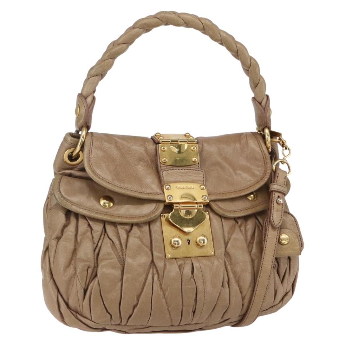 Miu Miu Miu Miu Coffer Convertible Hobo Matelasse Leather Size ONE SIZE - 1 Thumbnail