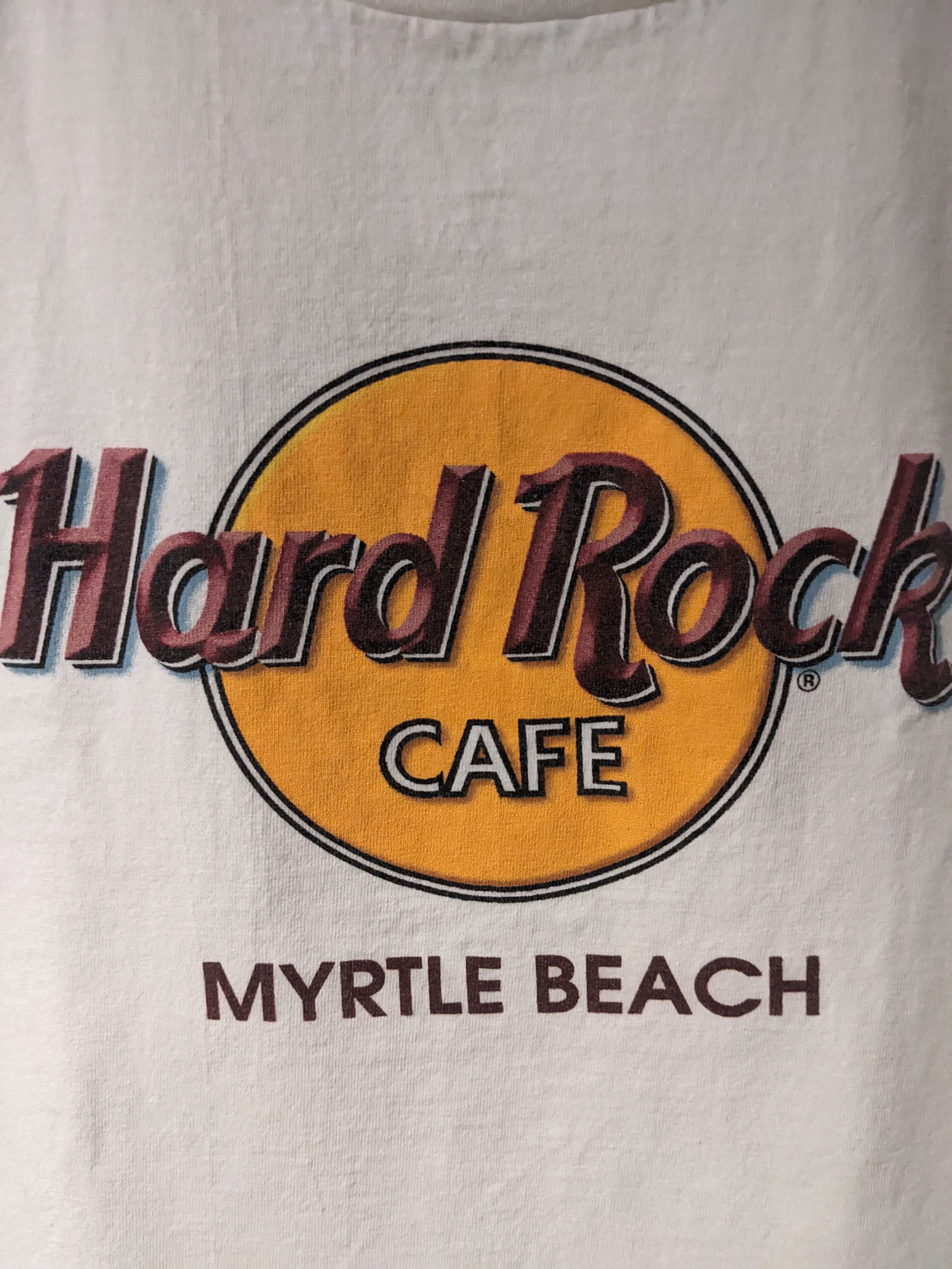Hard Rock Cafe × Vintage Vintage 90s Hard Rock Cafe Myrtle Beach Logo X-Large T-Shirt Size US XL / EU 56 / 4 - 2 Thumbnail