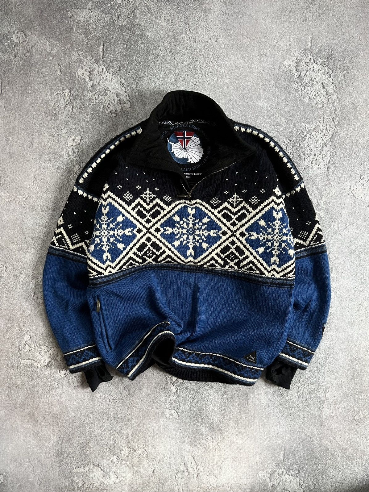Dale Of Norway Dale of Norway Wool Sweater Jumper Fair Isle Jacket 1/4 Zip Size US S / EU 44-46 / 1 - 1 Thumbnail