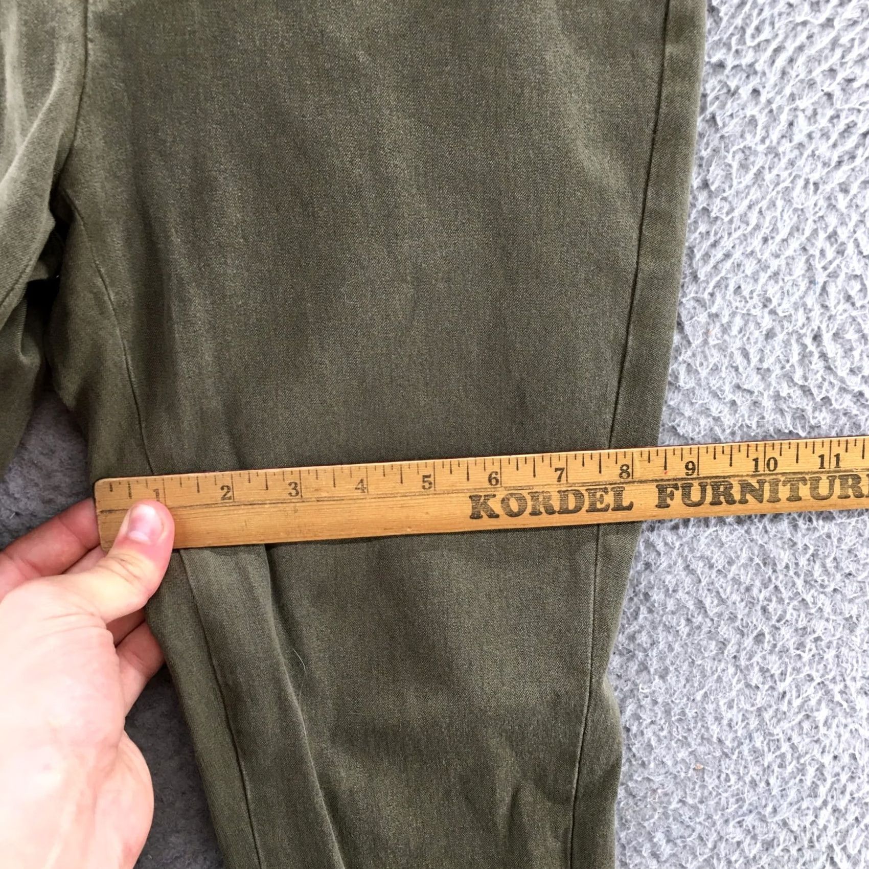 Banana Republic Banana Republic Sloan Chino Pants Womens 4 Green Low Rise Zip Fly Skinny Straight Leg Modern Classic Womens Size 27" / US 4 / IT 40 - 7 Thumbnail