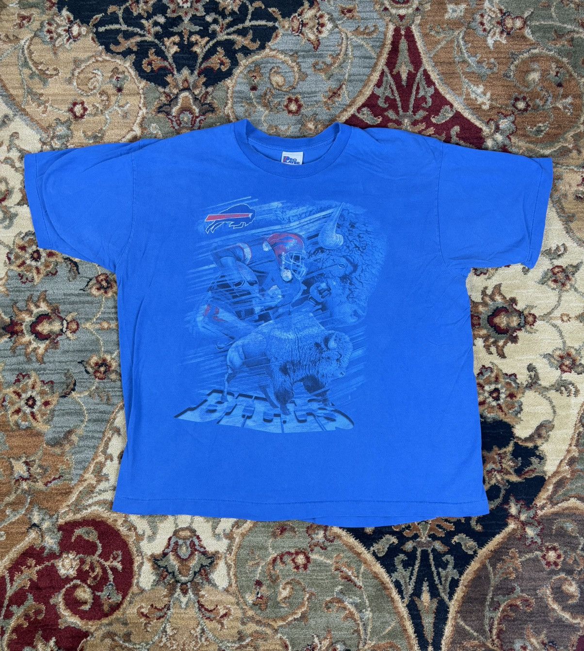 NFL × Vintage Vintage Buffalo Bills Tshirt Size US XXL / EU 58 / 5 - 1 Thumbnail