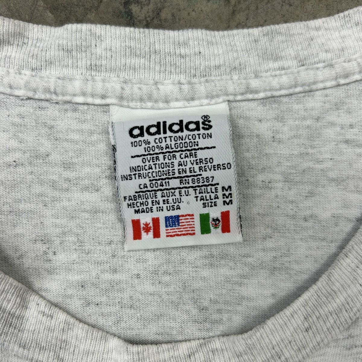Vintage 1990s Adidas Sandal Tee Size US XL / EU 56 / 4 - 14 Thumbnail