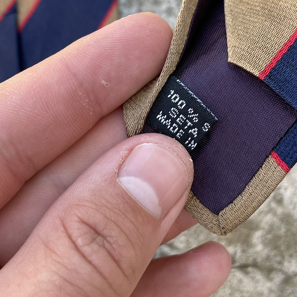 Lacoste Vintage Lacoste Tie Silk 90s Old Money Street style Size ONE SIZE - 10 Thumbnail