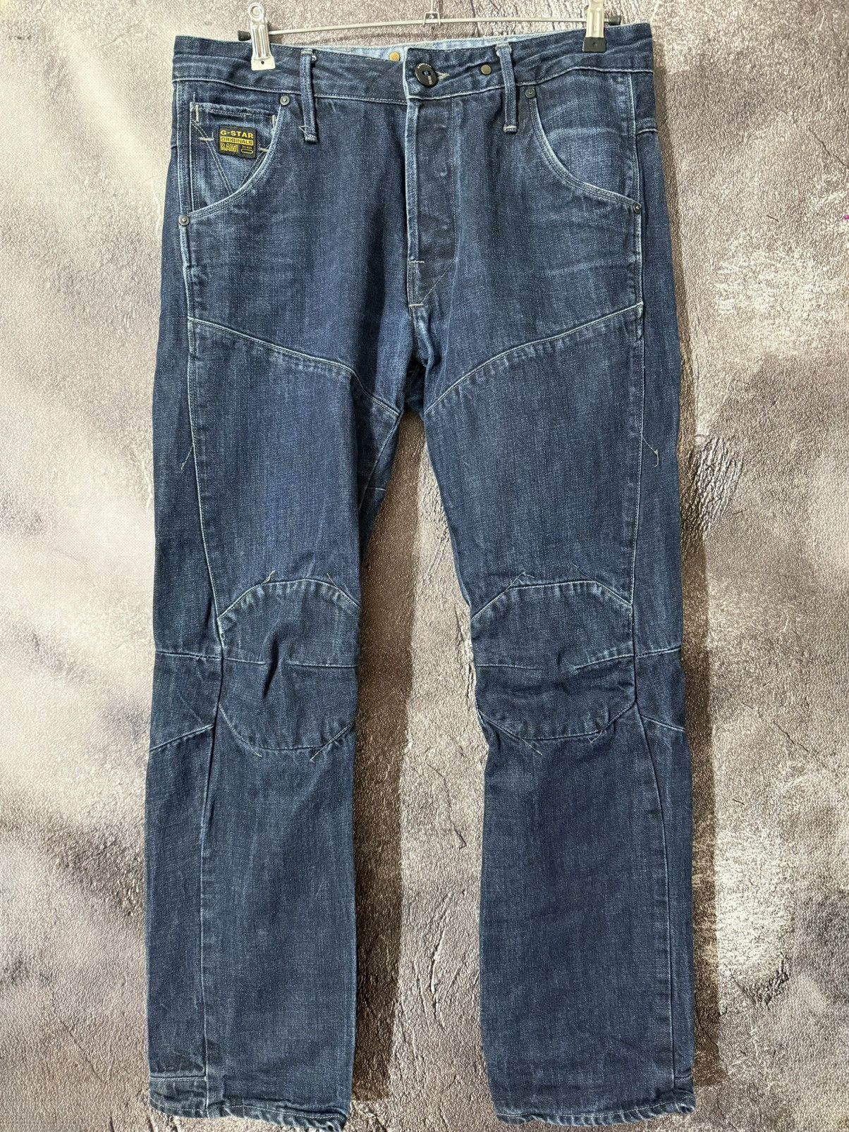 G-Star × Vintage G-STAR Raw Flight Elwood Brooklyn Denim Loose Fit Jeans Size US 33 - 1 Thumbnail