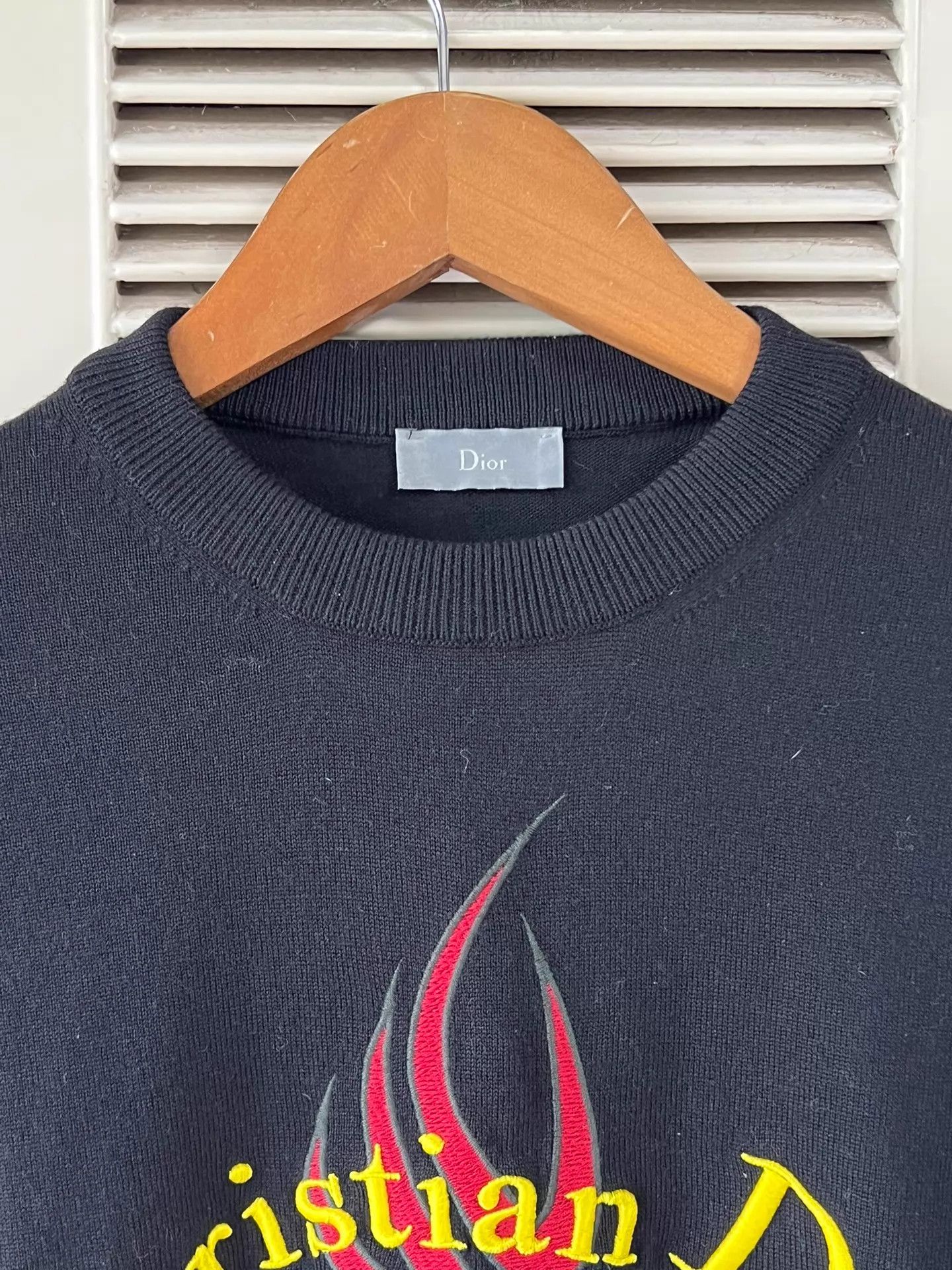 Dior Dior ATELIER Flame Embroidered Hoodie M Black Size US XS / EU 42 / 0 - 3 Thumbnail