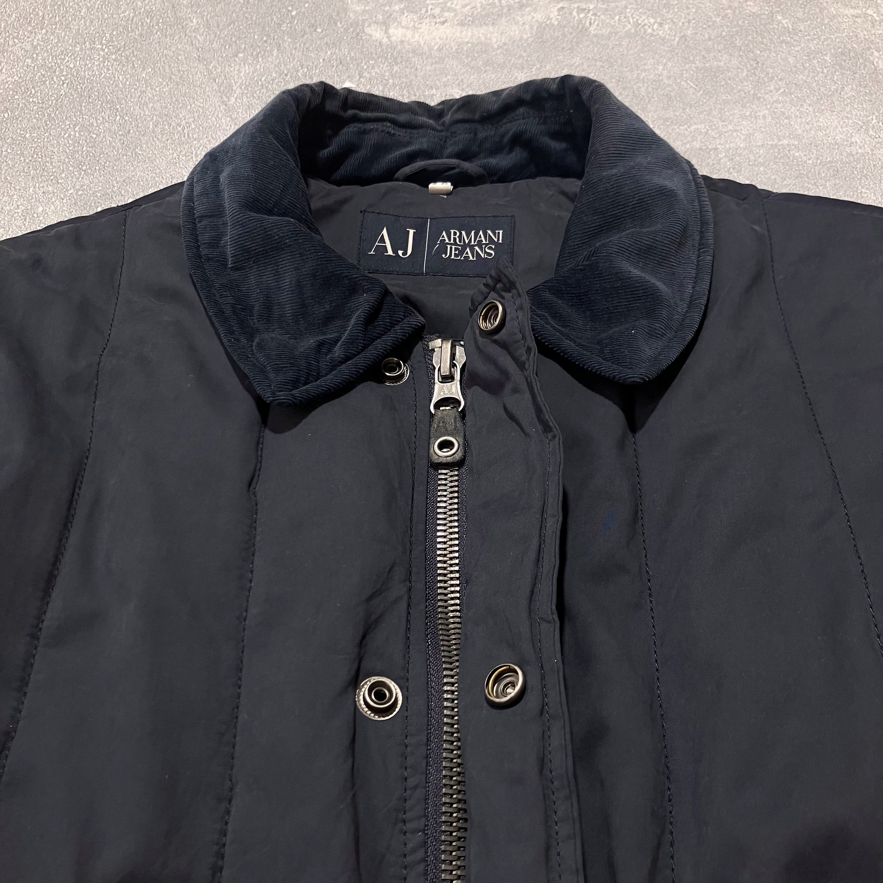 Giorgio Armani Armani Jeans vintage corduroy collar navy blousons Size US L / EU 52-54 / 3 - 4 Thumbnail