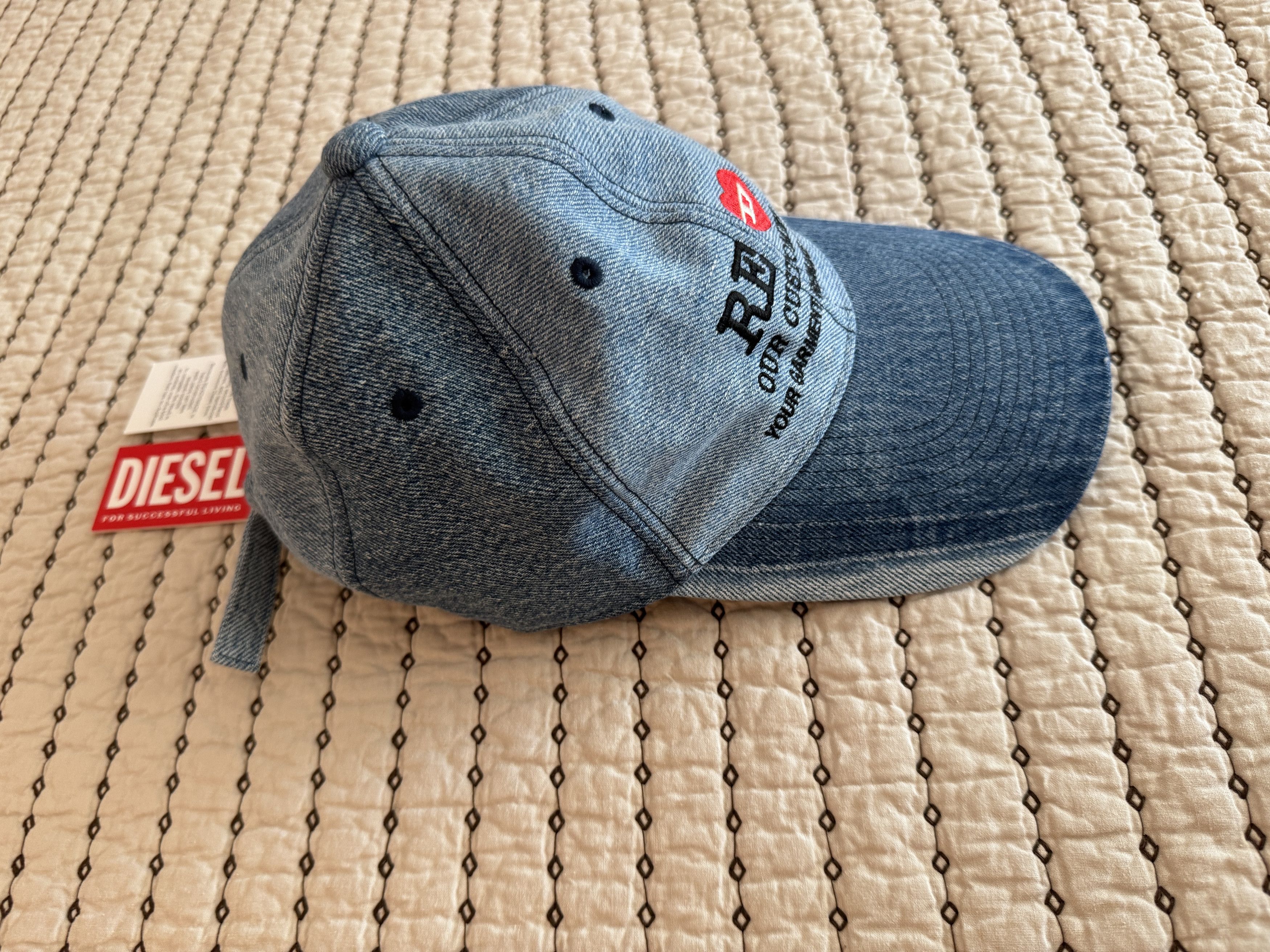 READYMADE READYMADE x DIESEL ONE-OF-A-KIND REPURPOSED DENIM HAT OS NEW Size ONE SIZE - 9 Thumbnail