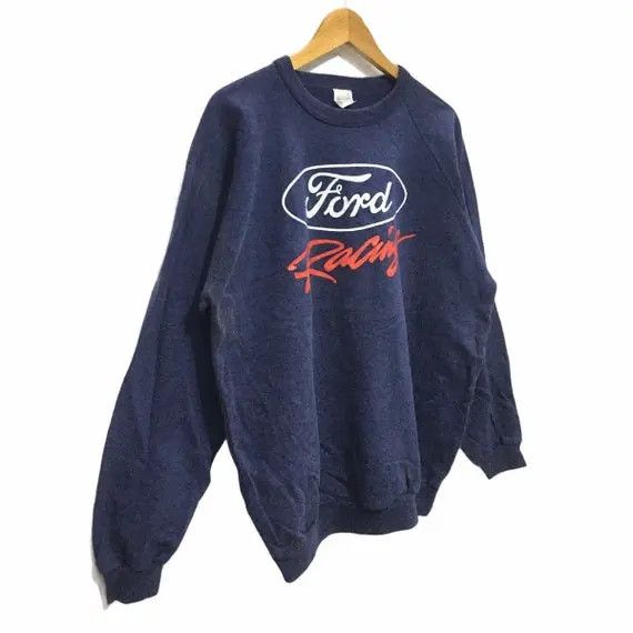 Ford Vtg FORD RACING TEAM Grand Prix Sweatshirt Motorsport F1 Size US XL / EU 56 / 4 - 3 Thumbnail