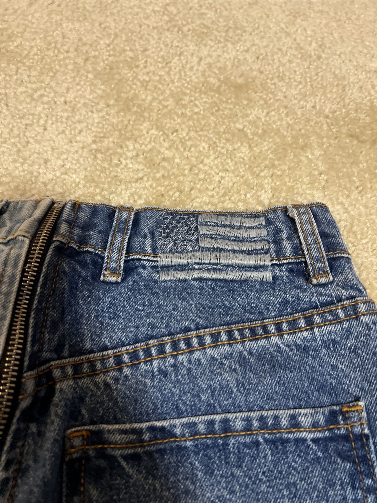 Other Revice Denim High Waisted Two Tone Dark And Light Wash Jeans Size 28" / US 6 / IT 42 - 5 Thumbnail