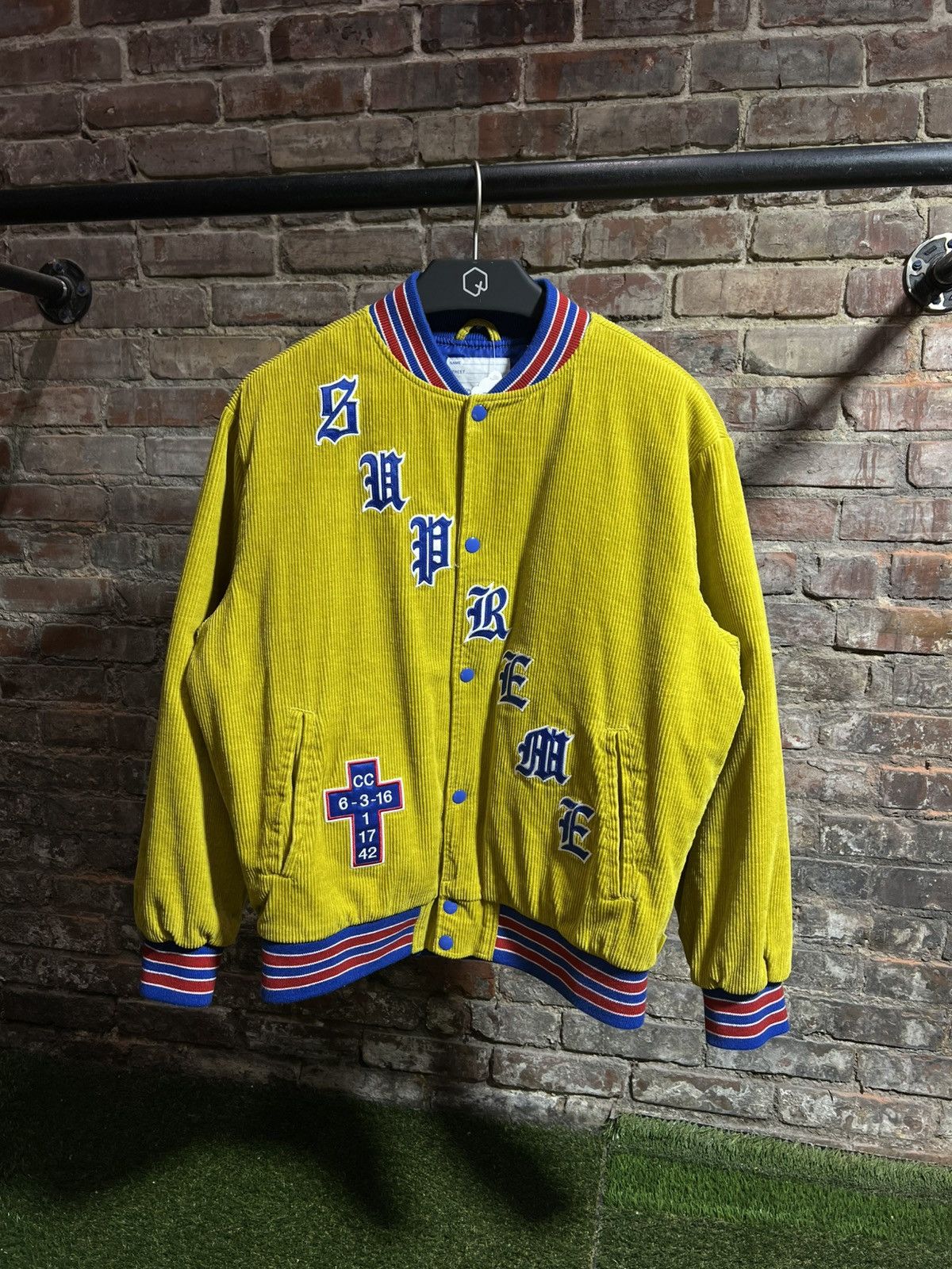 Supreme Old English Corduroy Varsity Jacket