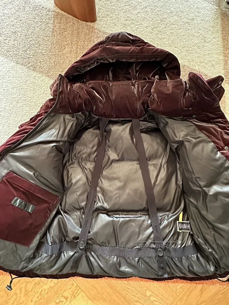 Helmut Lang Helmut Lang Puffer Jacket Maroon Glossy Size US S / EU 44-46 / 1 - 4 Thumbnail