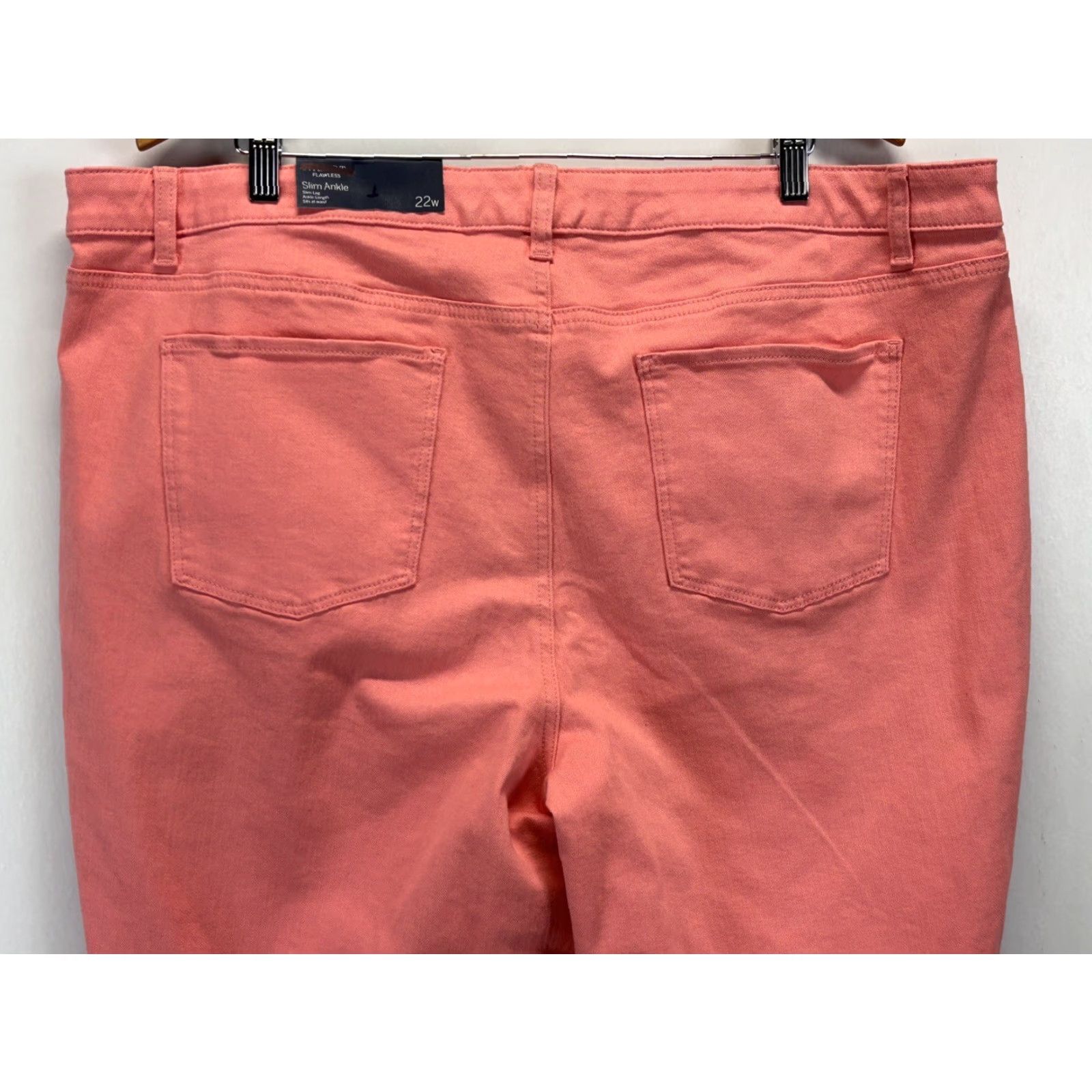 Talbots VINTAGE? No. Talbots Flawless Slim Ankle Jeans Women 22W Pink Plus Size Casual Pants 22W Womens Size Pink Ankle Jeans Slimming 90s? (no) Size 40" / US 18 - 4 Thumbnail