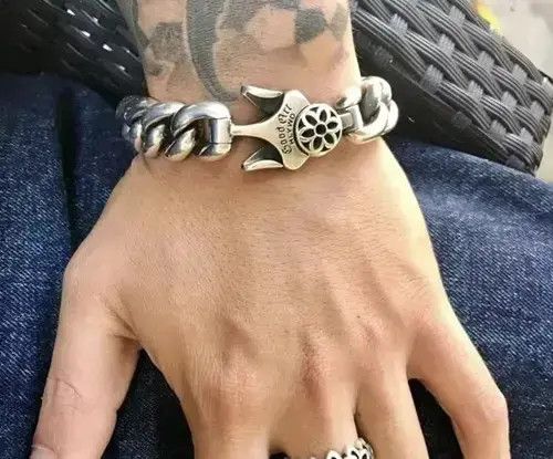 Other 20 cm Length Blossom Cuban Chain bracelet Size ONE SIZE - 3 Thumbnail
