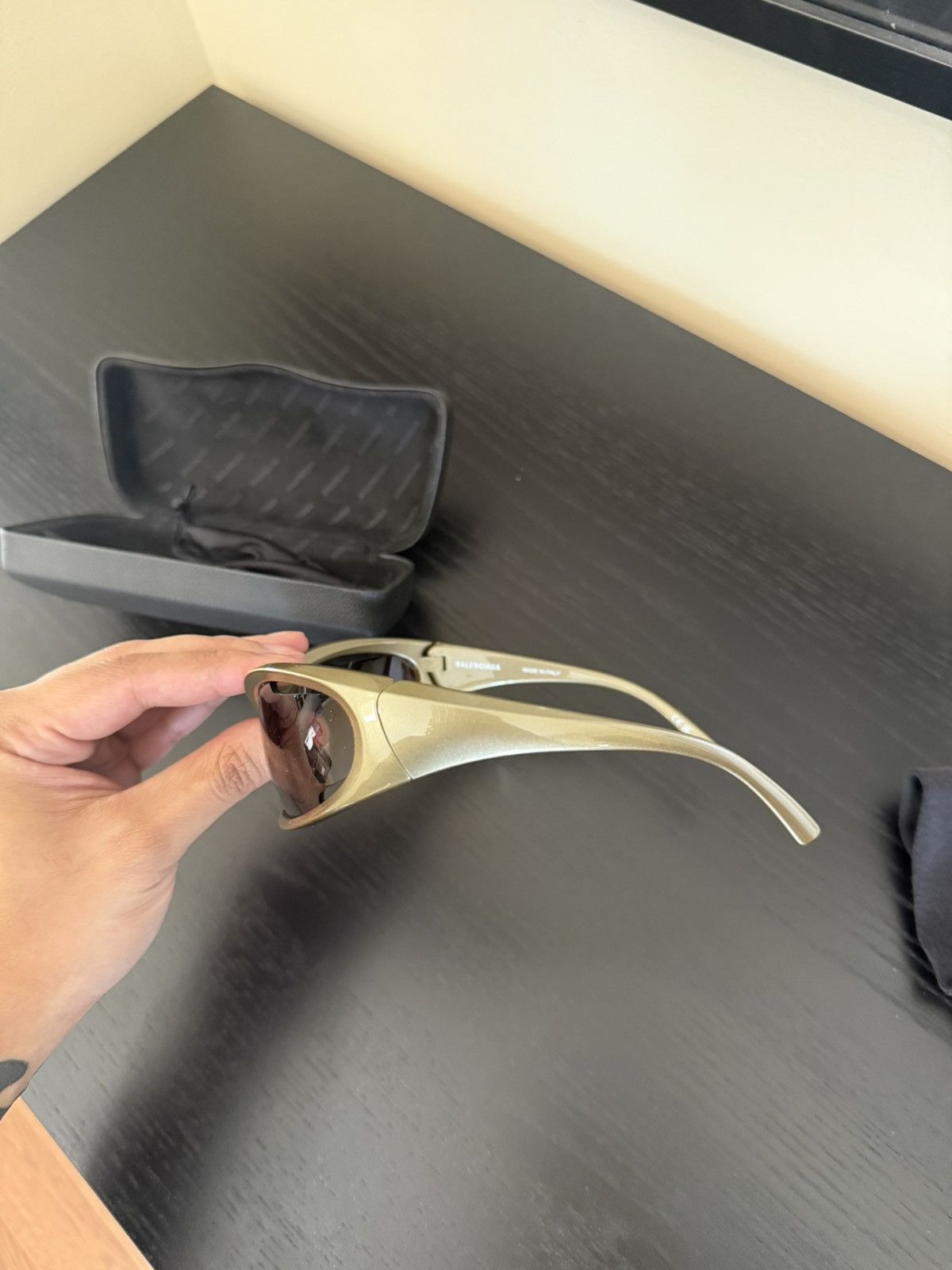 Balenciaga Balenciaga Dynamo Rectangle Sunglasses Size ONE SIZE - 6 Thumbnail