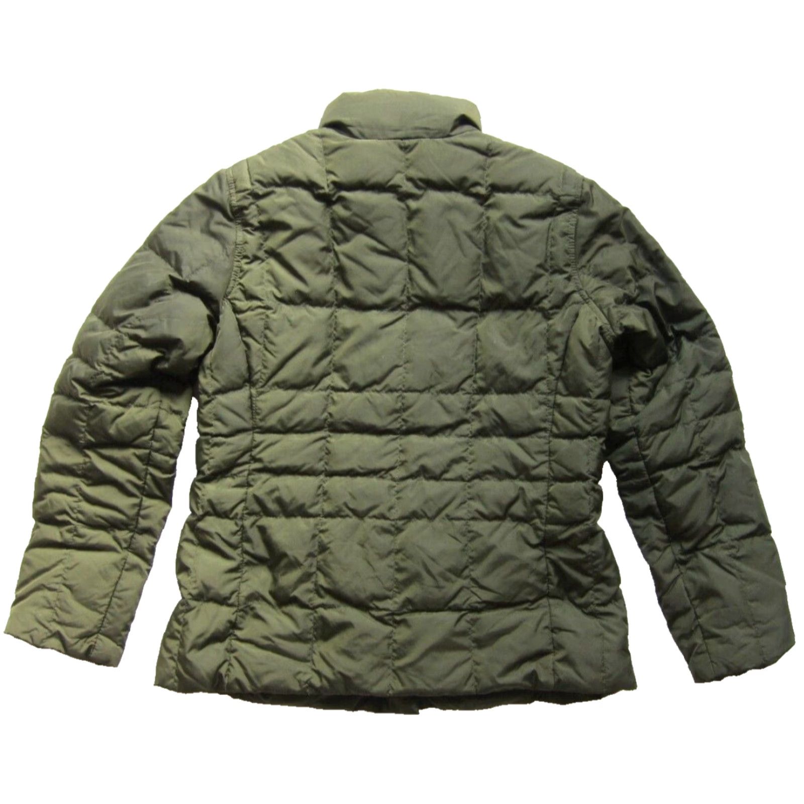 Lands' End Lands' End Army Green Nylon Feather Down Quilted Reversible Puff Jacket XS 2-4 Size XS / US 0-2 / IT 36-38 - 2 Thumbnail