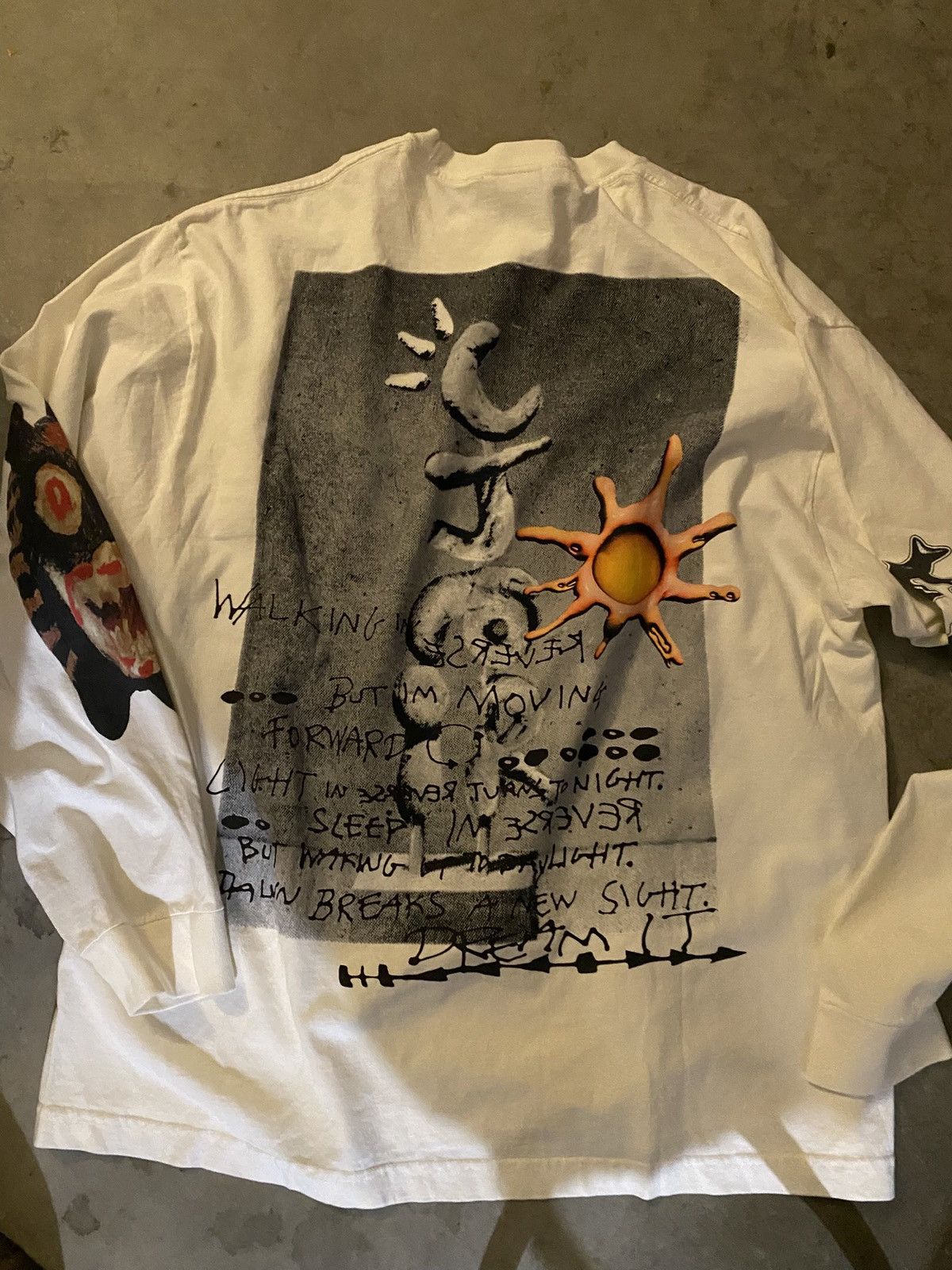 Travis Scott Cactus Jack by Travis Scott Air Records Long-Sleeve Tee Size US XXL / EU 58 / 5 - 5 Thumbnail