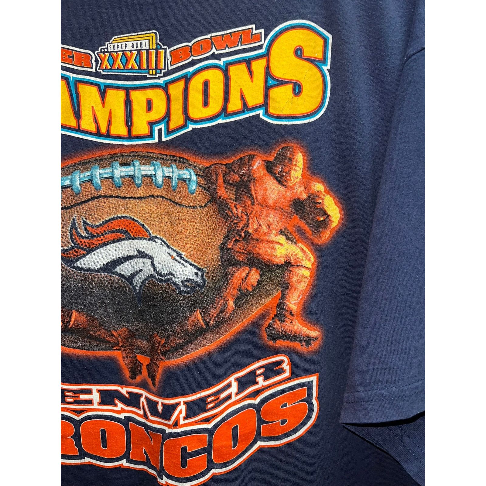 Starter Vintage Super Bowl Denver Broncos Shirt 33 Tee 90s XL Size US XL / EU 56 / 4 - 4 Thumbnail