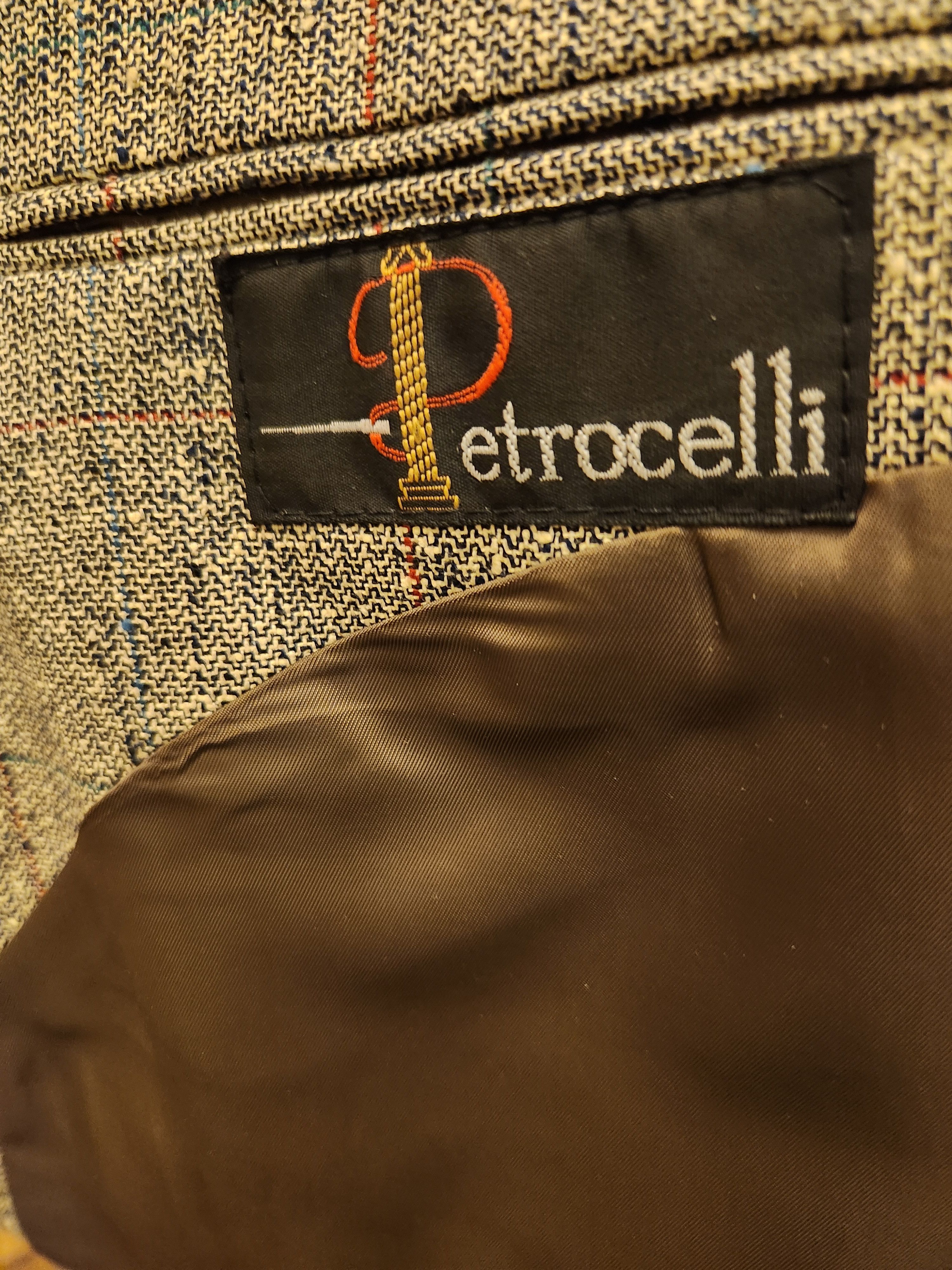 Vintage NWOT Vintage 90's Petrocelli Wool/Silk Double breast Blazer Size 44L - 4 Thumbnail