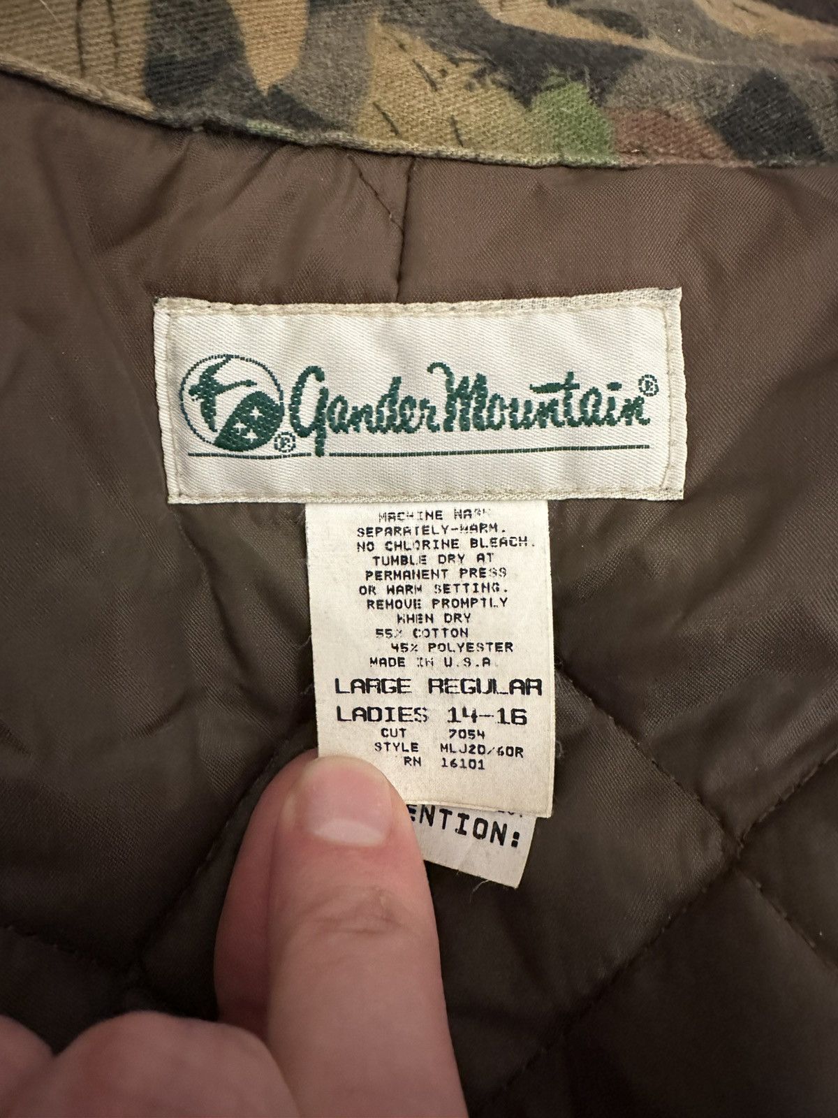 Other VTG Women’s Gander Mountain Camo Jacket-Large (14/16)-USA Size L / US 10 / IT 46 - 4 Thumbnail