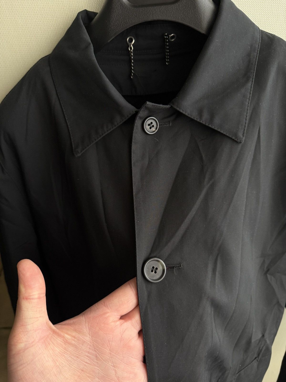 Prada Prada Milano Black Technical Trench Coat Wool/Cashmere Liner Size US M / EU 48-50 / 2 - 4 Thumbnail