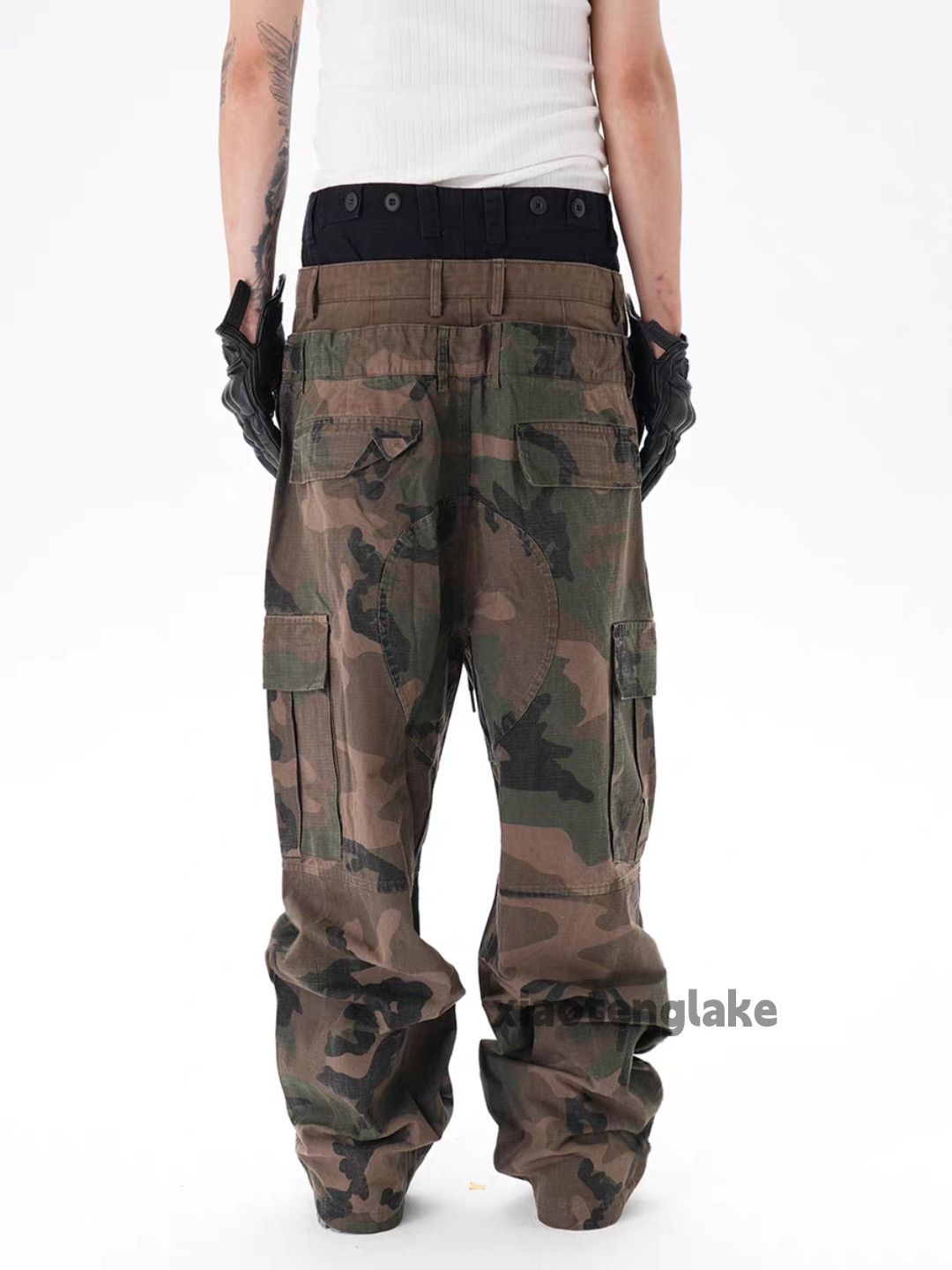 ltx vintage military outdoor skate hiphop camo pants