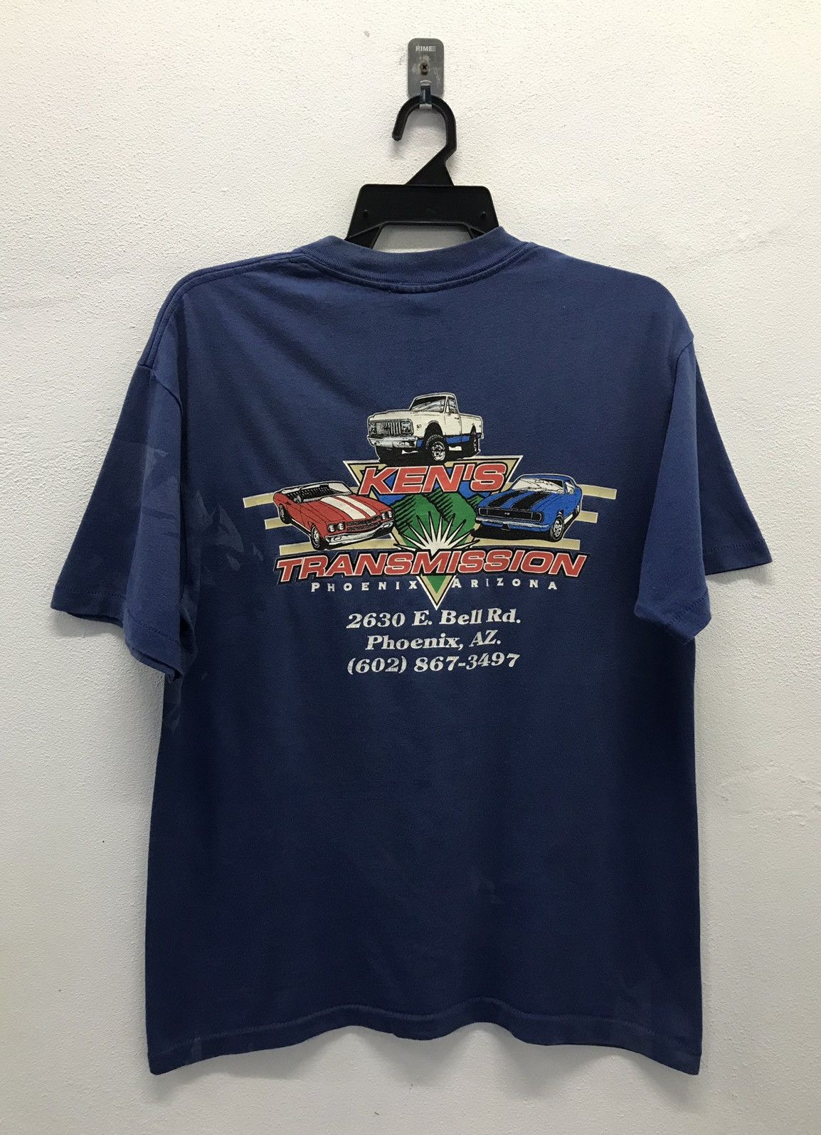 Stussy × Vintage Vintage Stussy Ken’s Transmission Made In Usa Shirt Size US L / EU 52-54 / 3 - 1 Thumbnail