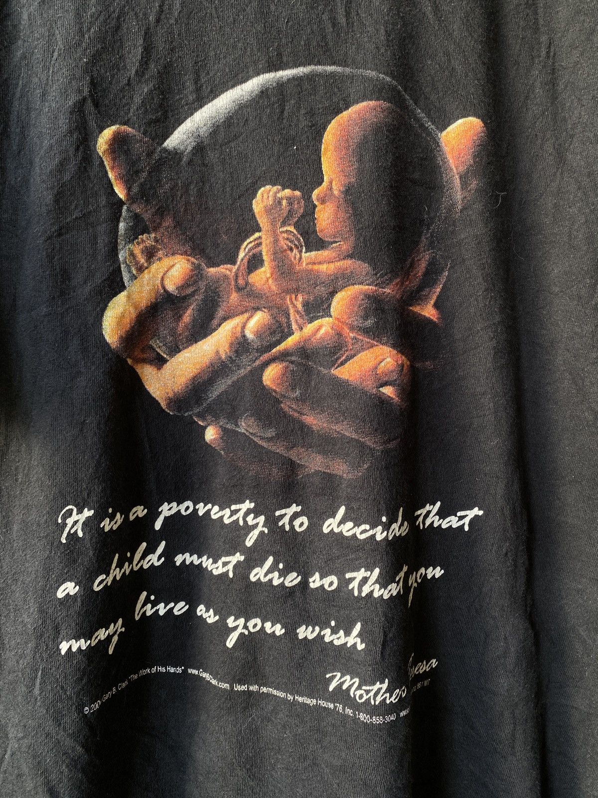 Arts & Science × Vintage Vintage Y2K Gary B. Clark ‘The Work Of His Hands’ T Shirt Size US L / EU 52-54 / 3 - 2 Thumbnail