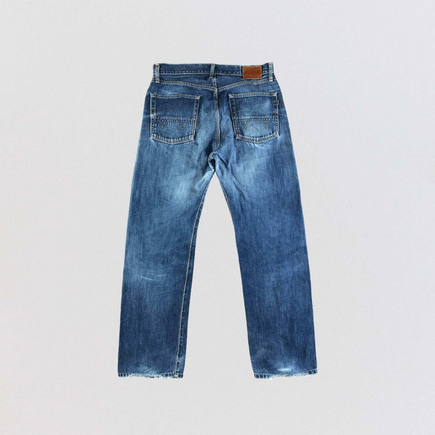Edwin Vintage Blue Wash Edwin 505 Selvedge Jeans-JM3611 Size US 35 - 2 Thumbnail