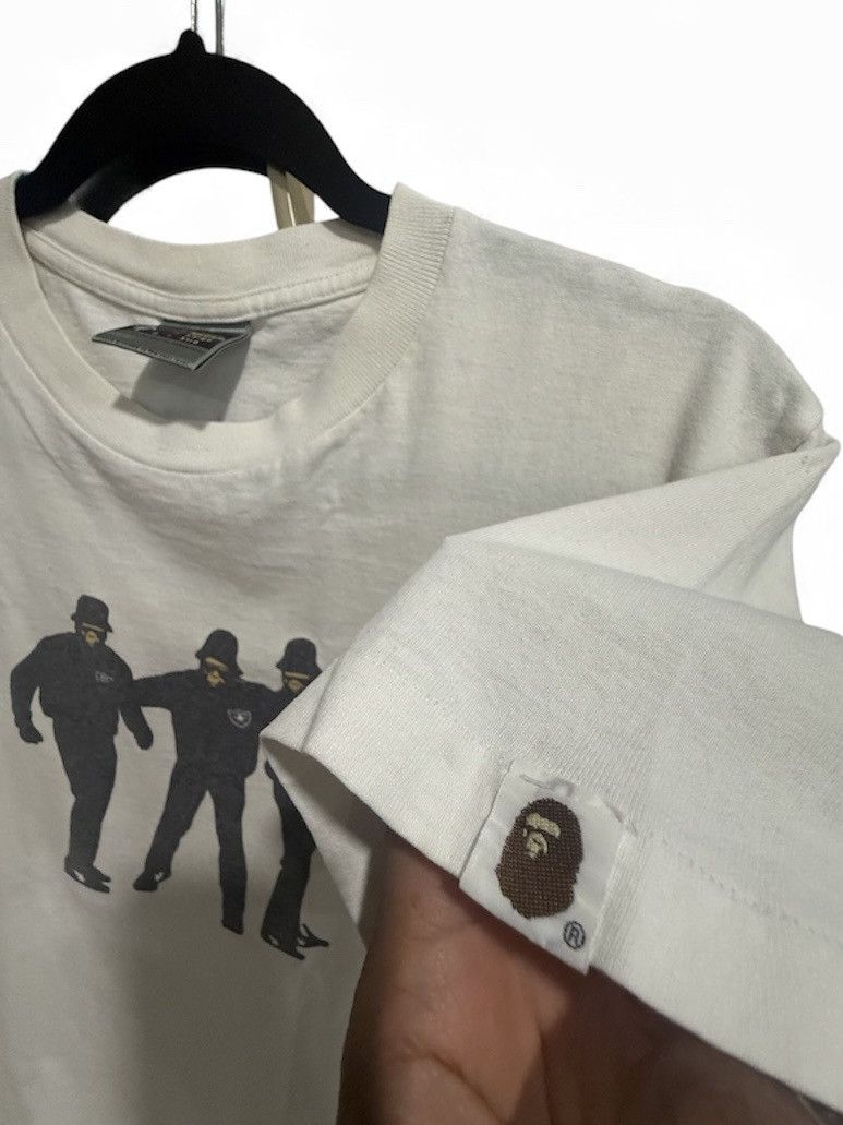 Bape 💎OG A Bathing Ape X RUN DMC Vintage white Tee T Shirt 💎 Size US M / EU 48-50 / 2 - 7 Thumbnail