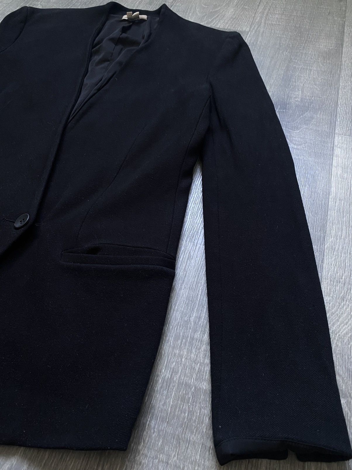 Helmut Lang Women’s Helmut Lang Made in USA Black Viscose Blazer Jacket Size M / US 6-8 / IT 42-44 - 8 Thumbnail