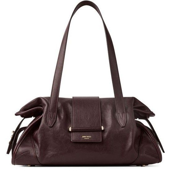 Jimmy Choo Medium Bar Deep Merlot Top Handle Bag New & Authe, Women's