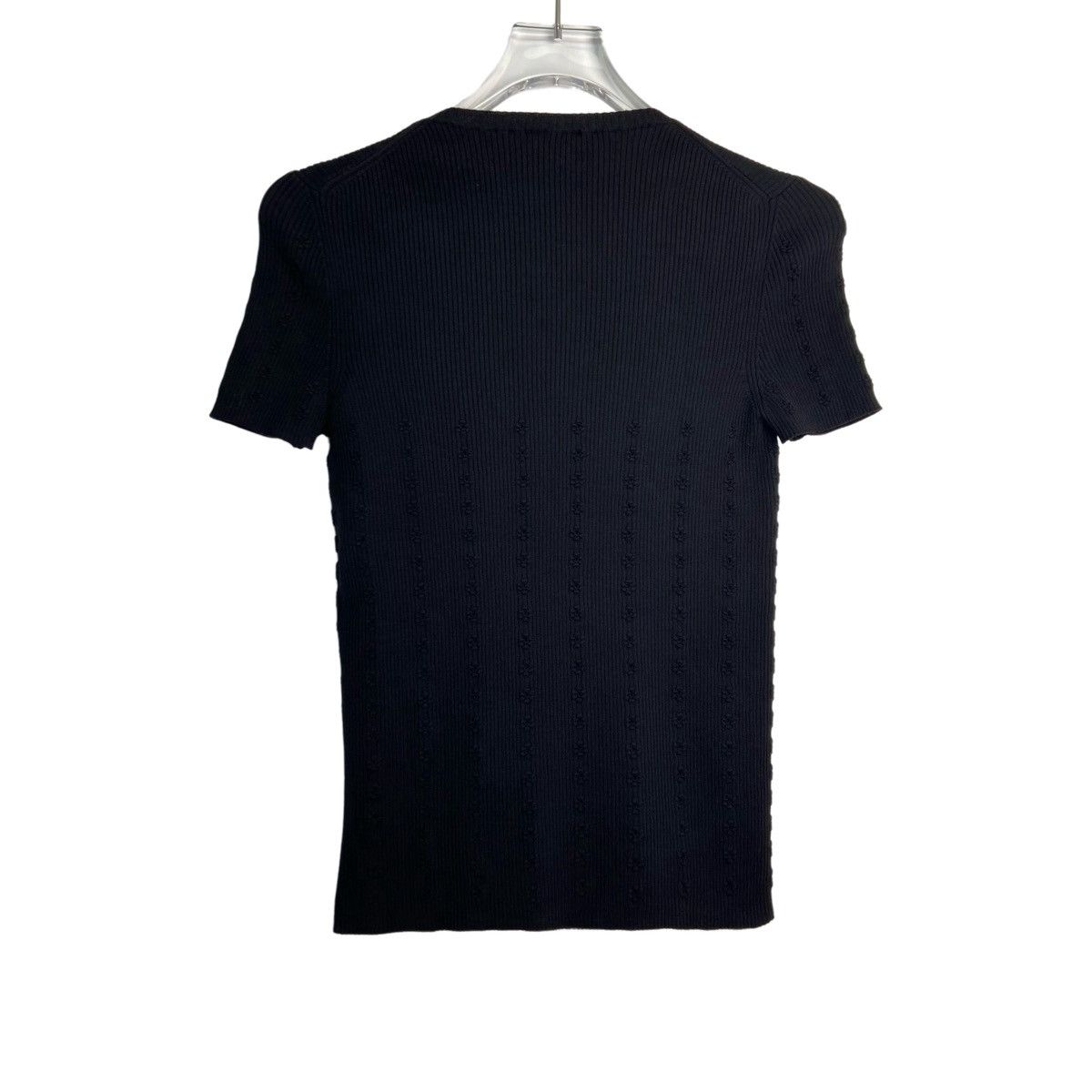 Chanel Chanel Basic Ribbed Knit Short Sleeve Top K26WX Size M / US 6-8 / IT 42-44 - 2 Thumbnail