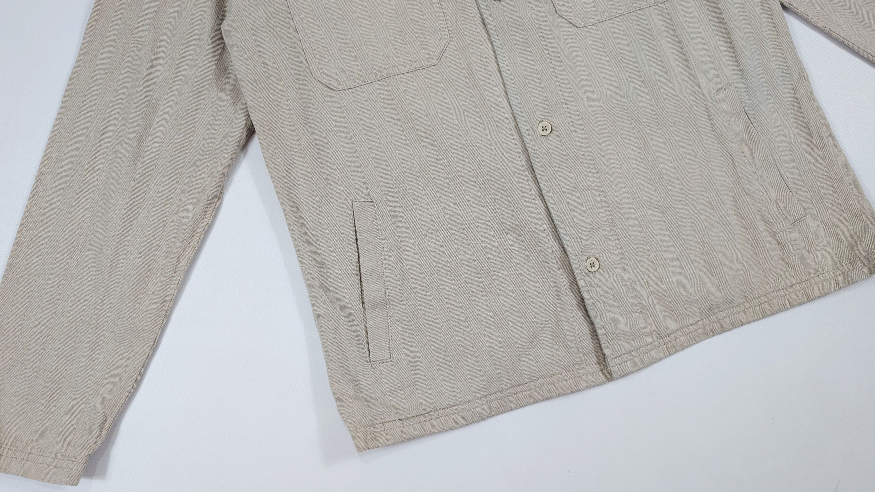 Folk Folk Beige Cotton Overshirt Size 3 M Size US M / EU 48-50 / 2 - 5 Thumbnail
