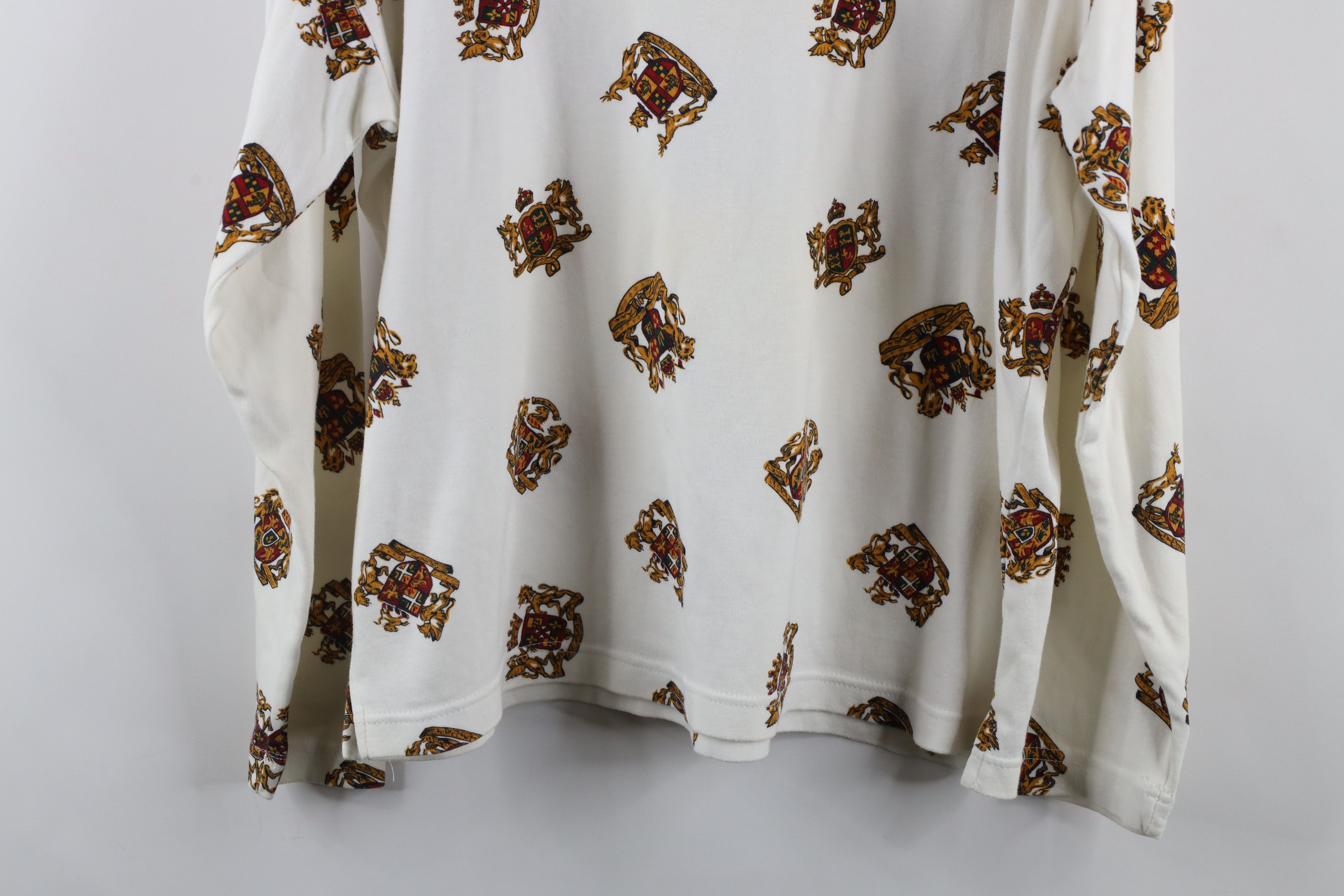 Vintage Vintage 90s Streetwear All Over Print Turtleneck T-Shirt Size M / US 6-8 / IT 42-44 - 10 Thumbnail